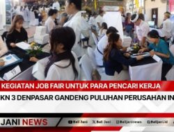 Kegiatan Job Fair Untuk Para Pencari Kerja SMKN 3 Denpasar Gandeng Puluhan Perusahan Industri