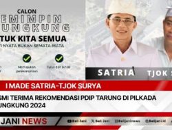 I Made Satria-Tjok Surya Resmi Terima Rekomendasi PDIP Tarung di Pilkada Klungkung 2024