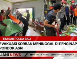 Tim Sar Polda Bali Evakuasi Korban Meninggal Di Penginapan Pondok Asri