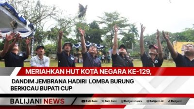 Meriahkan HUT Kota Negara ke-129, Dandim Jembrana Hadiri Lomba Burung Berkicau Bupati Cup