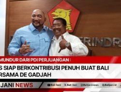 Mundur Dari PDI Perjuangan : PAS Siap Berkontribusi Penuh Buat Bali Bersama De Gadjah