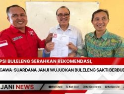 PSI Buleleng Serahkan Rekomendasi, Sugawa-Suardana Janji Wujudkan Buleleng Sakti Berbudi