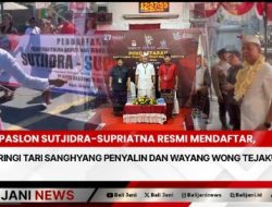 Paslon Sutjidra-Supriatna Resmi Mendaftar, Diiringi Tari Sanghyang Penyalin dan Wayang Wong Tejakula