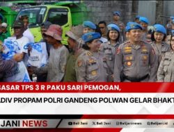 Sasar TPS 3 R Paku Sari Pemogan, KADIV PROPAM Polri Gandeng POLWAN Gelar Bhakti Sosial