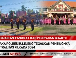 Kenaikan Pangkat dan Pelepasan Bhakti: Waka Polres Buleleng Tegaskan Pentingnya Netralitas Pilkada 2024