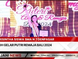 Jesintha Siswa SMA N 7 Denpasar Raih Gelar Putri Remaja Bali 2024