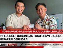 Siap Dukung Mulia-PAS Maju Gubernur Bali 2024 ; Influenser Bobon Santoso Resmi Gabung Ke Partai Gerindra