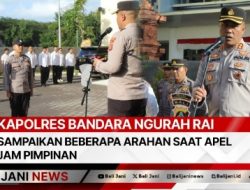 Kapolres Bandara Ngurah Rai Sampaikan Beberapa Arahan saat Apel Jam Pimpinan