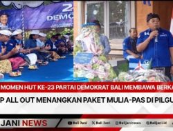 Momen Hut Ke-23 Partai Demokrat Bali Membawa Berkah : Siap All Out Menangkan Paket Mulia-PAS Di Pilgub 2024