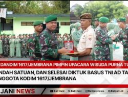 Dandim 1617/Jembrana Pimpin Upacara Wisuda Purna Tugas, Pindah Satuan, dan Selesai Diktuk Basus TNI AD TA 2024 Anggota Kodim 1617/Jembrana