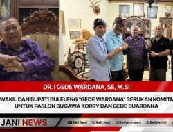 Mantan Wakil dan Bupati Buleleng “Gede Wardana” Serukan Komitmen Kuat untuk Paslon Sugawa Korry dan Gede Suardana