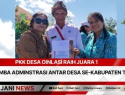 PKK Desa Oinlasi Raih Juara 1 Lomba Adminstrasi Antar Desa Se-Kabupaten TTS