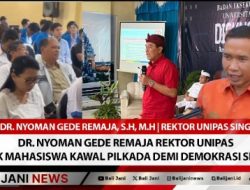 Dr. Nyoman Gede Remaja Rektor Unipas Ajak Mahasiswa Kawal Pilkada Demi Demokrasi Sehat