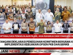 Optimalisasi Pengelolaan Pajak, Jasa Raharja dan Stakeholder Terkait Tanda Tangani Deklarasi Peneguhan Komitmen Bersama Kesiapan Implementasi Kebijakan Opsen PKB dan BBNKB