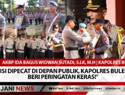 Polisi Dipecat di Depan Publik, Kapolres Buleleng Beri Peringatan Keras!