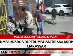 Polisi Selidiki Peluru Nyasar ke Rumah Warga di Perumahan Tirasa Sudiang, Makassar