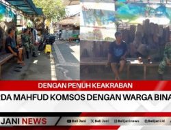 Dengan Penuh Keakraban Serda Mahfud Komsos Dengan Warga Binaan