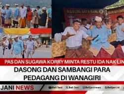 PAS dan Sugawa Korry Minta Restu Ida Nak Lingsir Dasong dan Sambangi Para Pedagang di Wanagiri