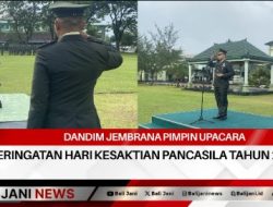 Dandim Jembrana Pimpin Upacara Peringatan Hari Kesaktian Pancasila Tahun 2024