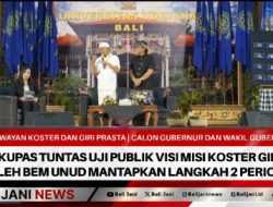 Kupas Tuntas Uji Publik Visi Misi Koster Giri oleh BEM UNUD Mantapkan langkah 2 Periode