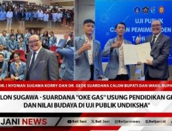 Paslon Sugawa – Suardana “Oke Gas” Usung Pendidikan Gratis dan Nilai Budaya di Uji Publik Undiksha