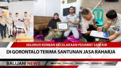 Seluruh Korban Kecelakaan Pesawat SAM Air di Gorontalo Terima Santunan Jasa Raharja