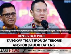 Densus 88 AT Polri Tangkap Tiga Terduga Teroris Anshor Daulah Jateng