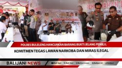 Polres Buleleng Hancurkan Barang Bukti Jelang Pemilu, Komitmen Tegas Lawan Narkoba dan Miras Ilegal