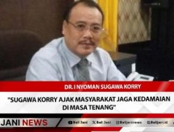 Sugawa Korry Ajak Masyarakat Jaga Kedamaian di Masa Tenang