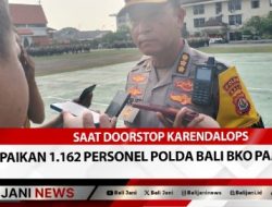 Saat Doorstop Karendalops Sampaikan 1.162 personel Polda Bali BKO Pam TPS