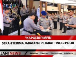 Kapolri Pimpin Serah Terima Jabatan 6 Pejabat Tinggi Polri