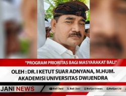 Program Prioritas Bagi Masyarakat Bali