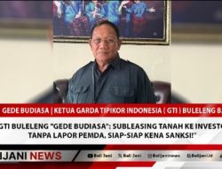 Ketua GTI Buleleng “Gede Budiasa”: Subleasing Tanah ke Investor Asing Tanpa Lapor Pemda, Siap-Siap Kena Sanksi!