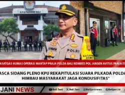 Pasca Sidang Pleno KPU Rekapitulasi Suara Pilkada Polda Bali Himbau Masyarakat Jaga Kondusifitas