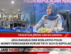 Tingkatkan Sinergi dan Kolaborasi, Jasa Raharja dan Korlantas Polri Gelar Monev Penegakkan Hukum TW IV 2024 di Kepulauan Riau