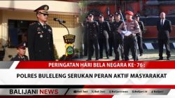 Peringatan Hari Bela Negara ke- 76 : Polres Buleleng Serukan Peran Aktif Masyarakat