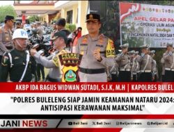 Polres Buleleng Siap Jamin Keamanan Nataru 2024: Antisipasi Kerawanan Maksimal