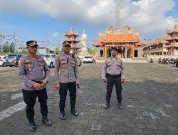 Polda Bali Amankan Ibadah Imlek di Vihara Satya Dharma Benoa