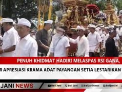 Penuh Khidmat Hadiri Melaspas Rsi Gana, Koster Apresiasi Krama Adat Payangan Setia Lestarikan Tradisi