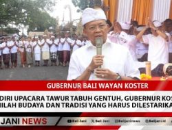 Hadiri Upacara Tawur Tabuh Gentuh, Gubernur Koster: Inilah Budaya dan Tradisi yang Harus Dilestarikan