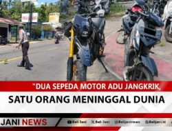 Dua Sepeda Motor Adu Jangkrik, Satu Orang Meninggal Dunia