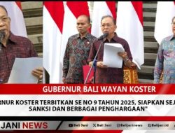 Gubernur Koster Terbitkan SE No 9 Tahun 2025, Siapkan Sejumlah Sanksi dan Berbagai Penghargaan