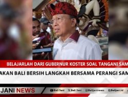 Belajarlah dari Gubernur Koster Soal Tangani Sampah, Gerakan Bali Bersih Langkah Bersama Perangi Sampah