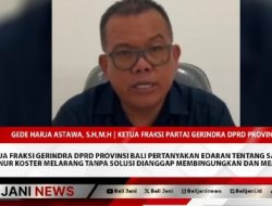 Ketua Fraksi Gerindra DPRD Provinsi Bali Pertanyakan Edaran Tentang Sampah Gubernur Koster Melarang Tanpa Solusi Dianggap Membingungkan dan Membebani