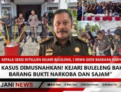 52 Kasus Dimusnahkan! Kejari Buleleng Bakar Barang Bukti Narkoba dan Sajam