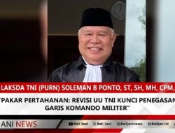 Pakar Pertahanan: Revisi UU TNI Kunci Penegasan Garis Komando Militer