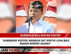 Gubernur Koster: Nangun Sat Kerthi Loka Bali Bukan Konsep Agama