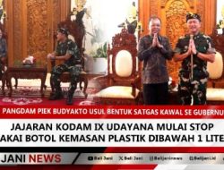 Pangdam Piek Budyakto Usul Bentuk Satgas Kawal SE Gubernur Koster, Jajaran Kodam IX Udayana Mulai Stop Pakai Botol Kemasan Plastik Dibawah 1 Liter