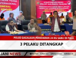 Polisi Gagalkan Peredaran 24 Kg Sabu di Palu, 3 Pelaku Ditangkap
