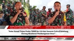 Aster Kasad Mayjen TNI Joko Hadi Susilo meninjau Posko TMMD ke-124 di Buleleng, 16 Mei 2025
